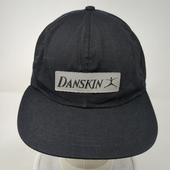 Danskin Strapback Baseball Cap Black One Size Adjustable 6 Panel Outdoor - Picture 2 of 8
